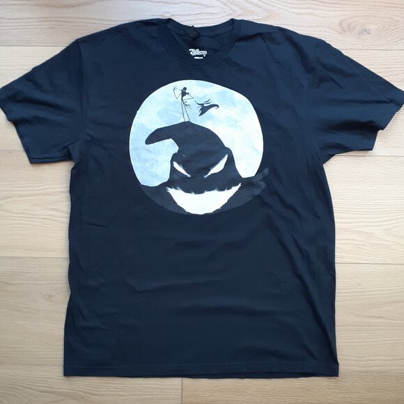 The Nightmare Before Christmas - Oogie Boogie Moon - New Large Black T-Shirt - Picture 1 of 4